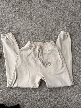 BuffBunny Cream Drawstring Jogger Pants